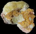 Lustrous, Yellow Cubic Fluorite Crystals - Morocco #44883-1